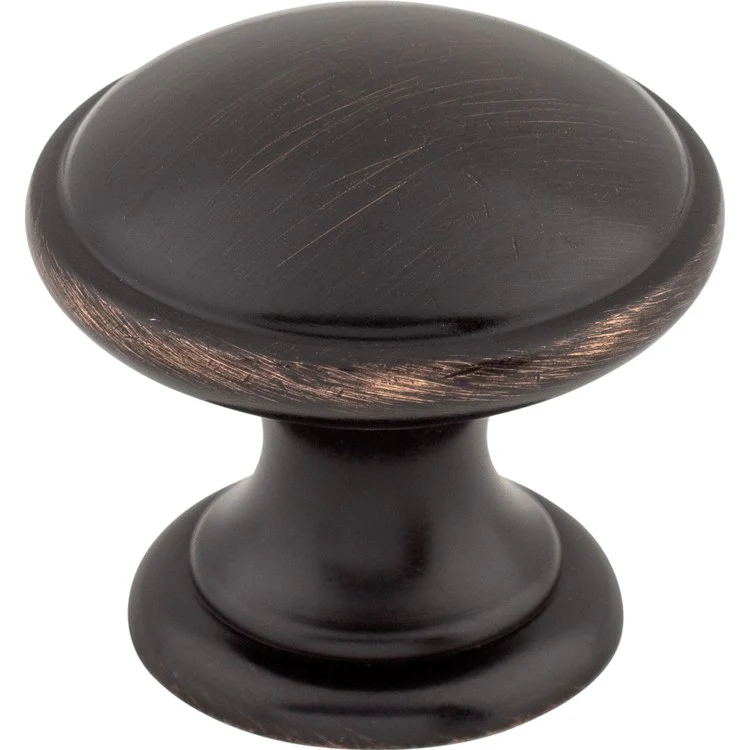 Knob Dakota Round Flat Black Zinc Alloy 1-1/4 x 1-1/4 x 1-1/5 Inch 1-1/5 Inch - Frankwebs