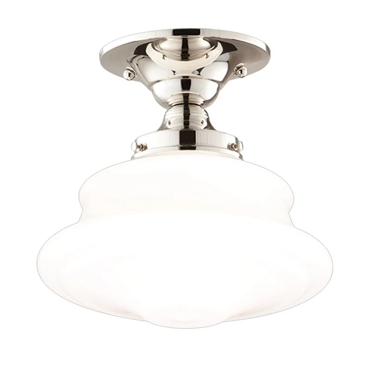 Petersburg Single-Light Semi-Flush Mount Ceiling Fixture - Frankwebs