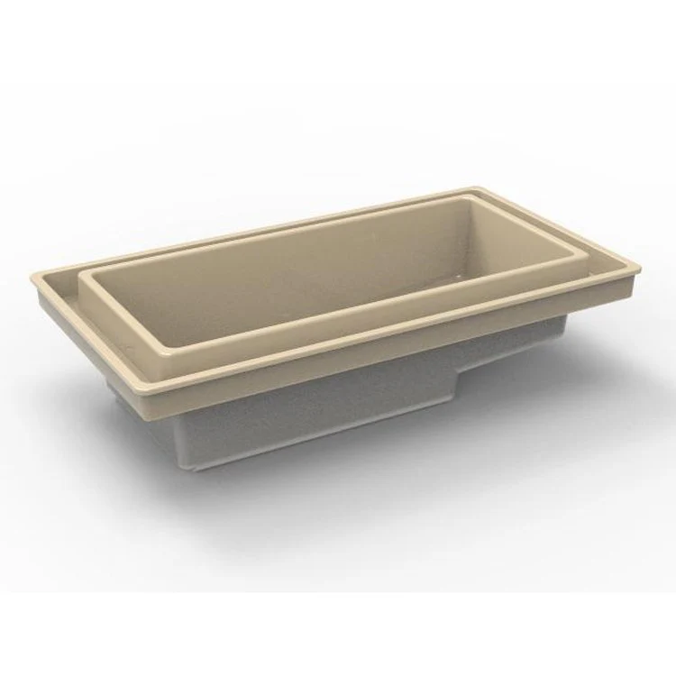 Soaking Tub Metro Collection Auburn 80 x 66 Inch Drop-In Tub Only Center White Hydroluxe SS - Frankwebs