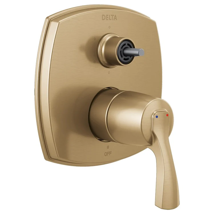 Diverter Trim Stryke 14 Series 6 Functions Lumicoat Champagne Bronze 1 Lever ADA for MultiChoice Universal R22000 Series Rough Valve - Frankwebs