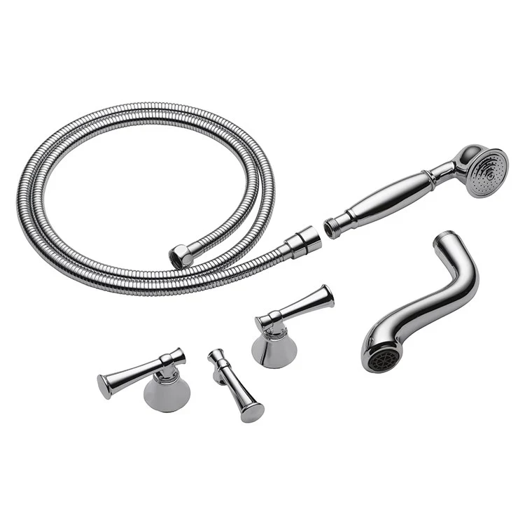 Baliza Two Handle Freestanding/Wall Mount Tub Filler with Handshower - Frankwebs
