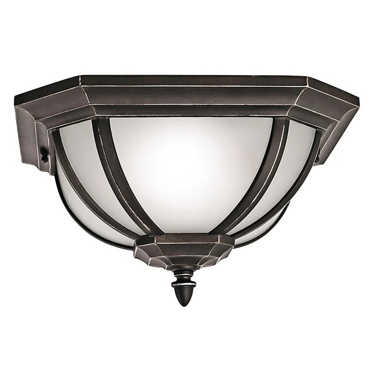Salisbury Two-Light Outdoor Flush Mount Ceiling Fixture - Frankwebs