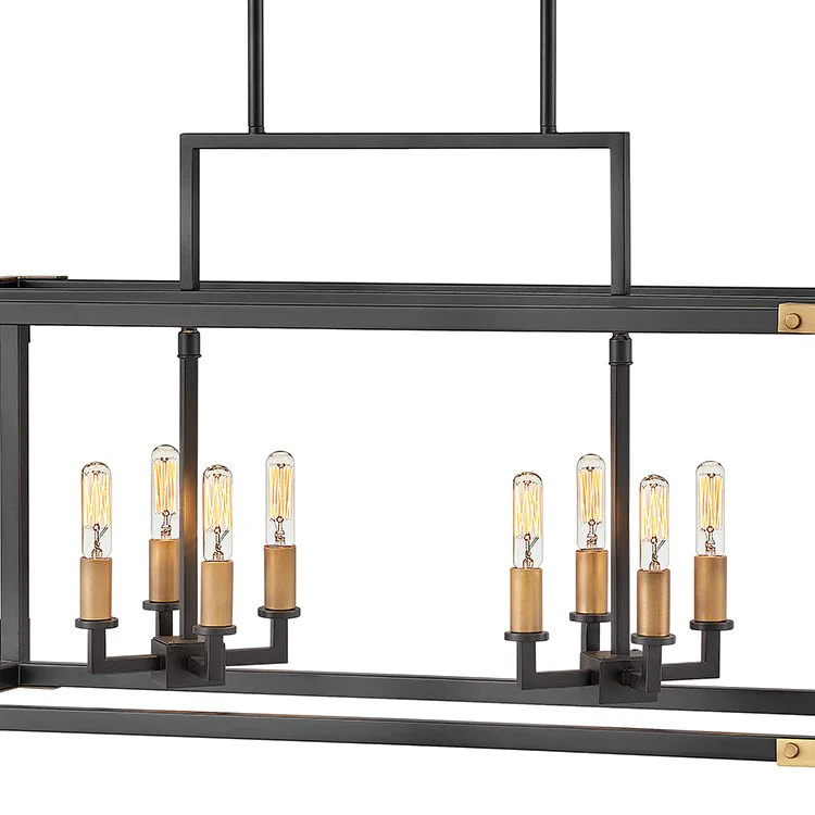 Louis Eight-Light Linear Chandelier - Frankwebs