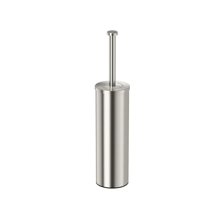 Toilet Brush Holder Latitude II Slender Satin Nickel Brass - Frankwebs