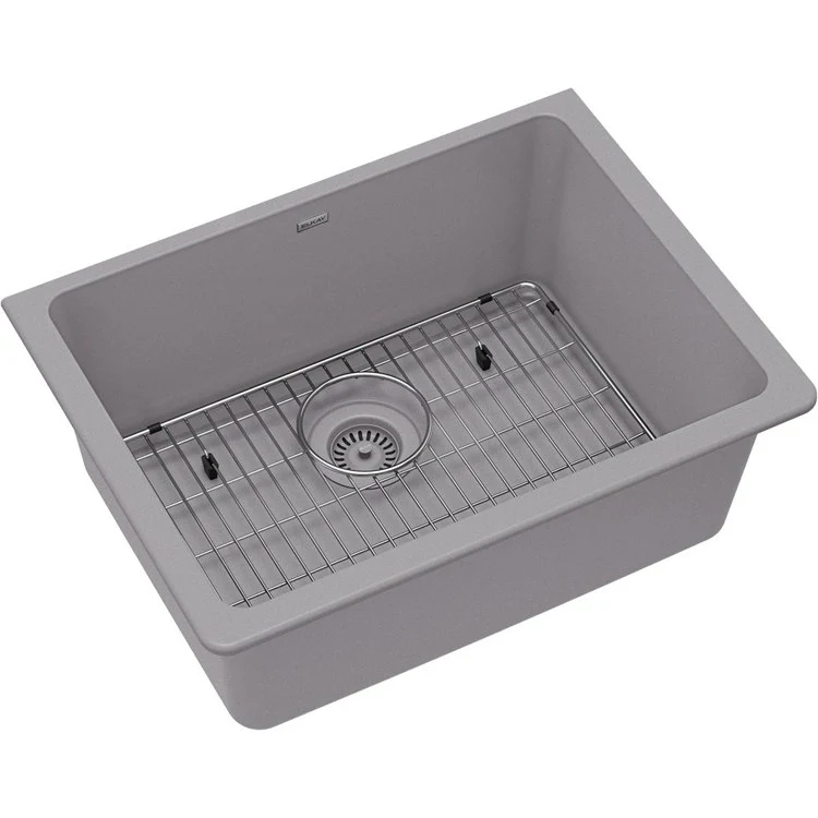 Sink Kit Quartz Classic 24.625 x 18.5 Inch Single Bowl White Bottom Grid Drain Cleaning Kit - Frankwebs