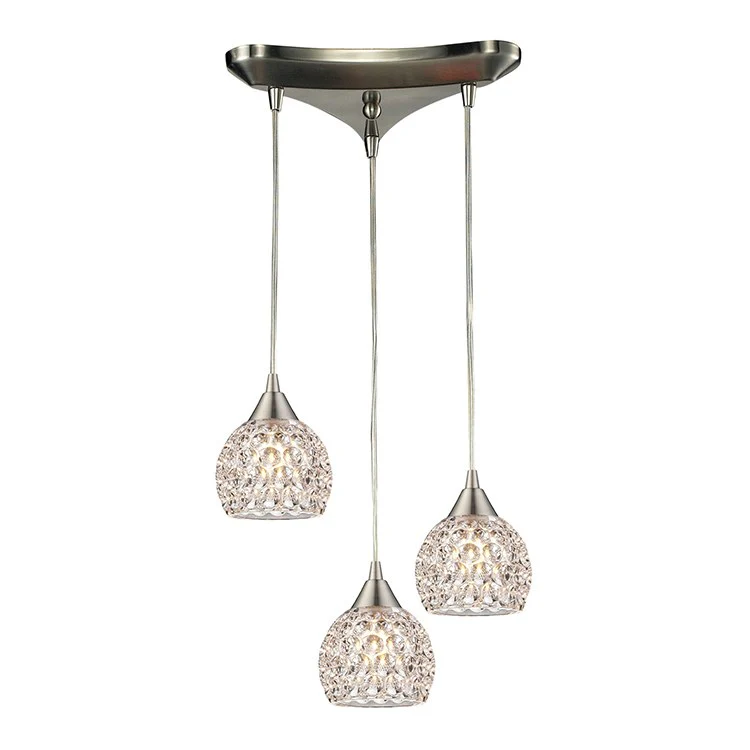 Kersey Three-Light Triangular Pan Pendant - Frankwebs