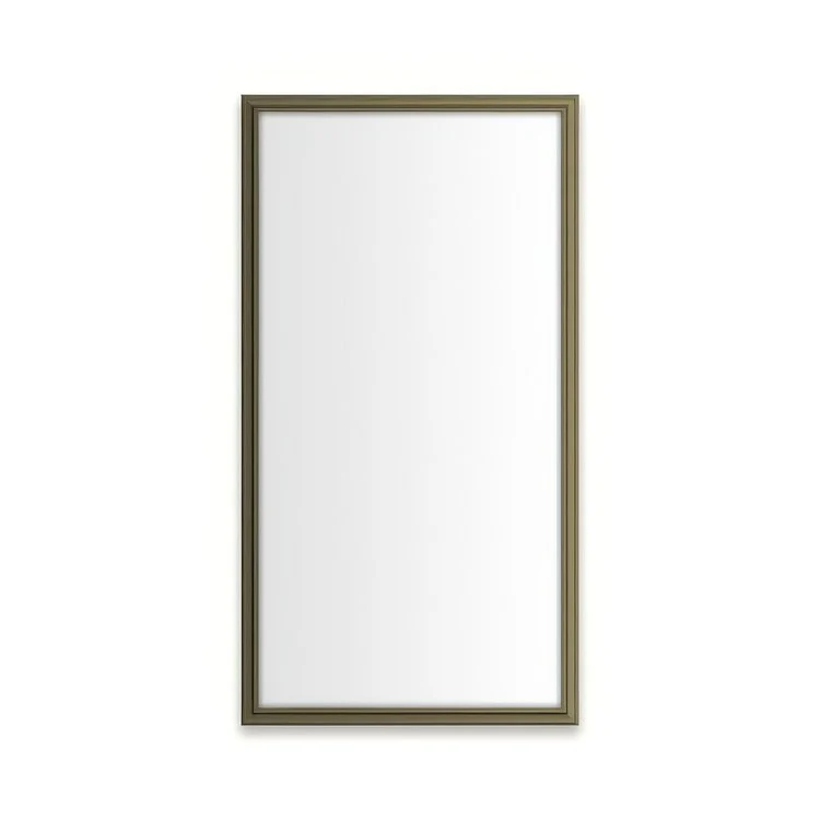Medicine Cabinet Main Line 20 x 40 Inch 1 Doors Framed Mirror Brushed Black Flat Top Rosemont Frame Slow Close Hinges 4 Inch - Frankwebs