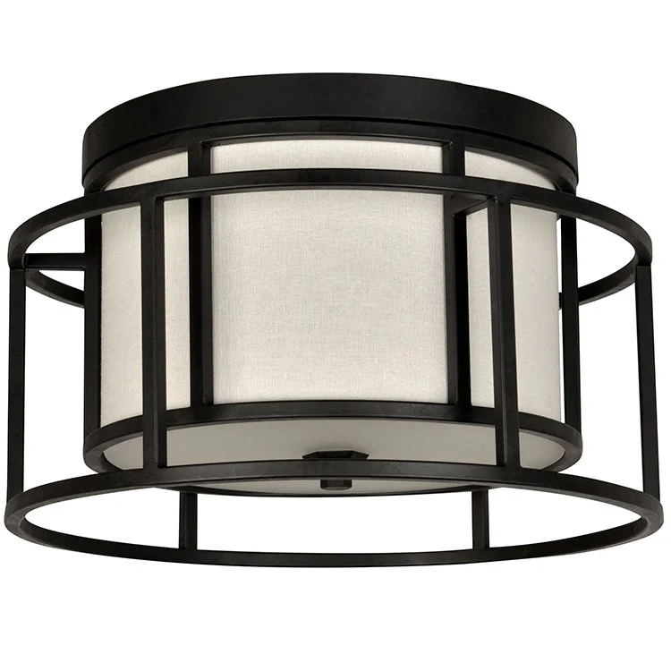 Hulton Two-Light Flush Mount Ceiling Fixture - Frankwebs