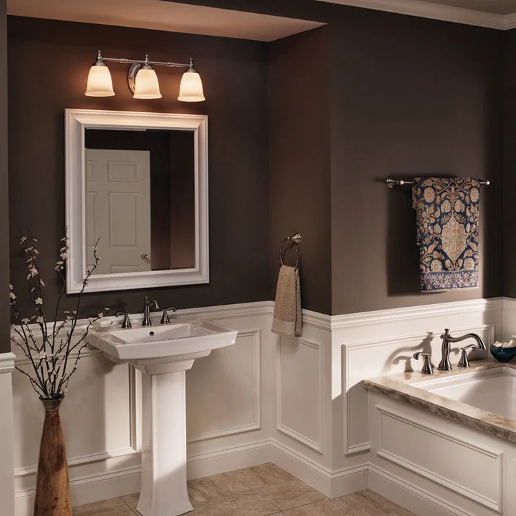 Victorian Three-Light Bath Lighting Fixture - Frankwebs