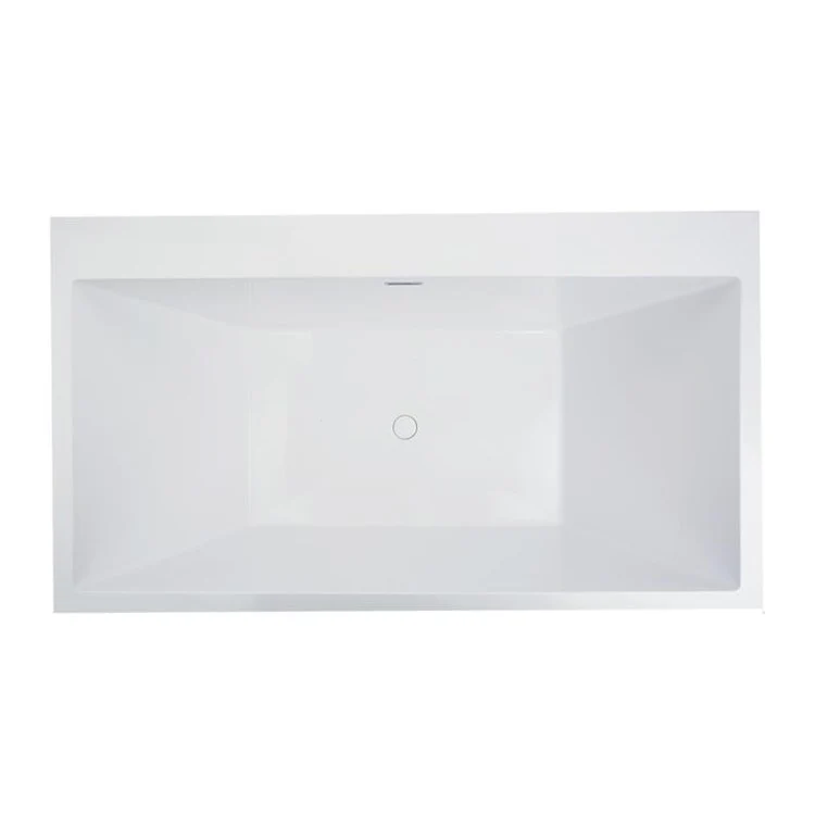 Soaking Tub Metro Collection Manhattan 64 x 36 Inch Freestanding Tub Only Center White Hydroluxe SS - Frankwebs