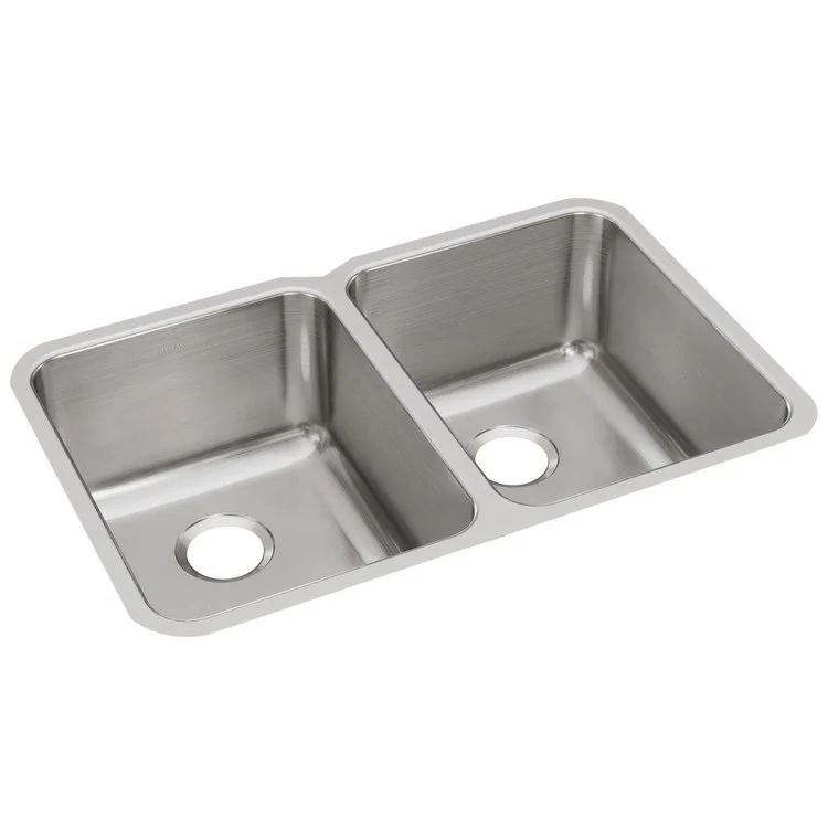 Kitchen Sink Lustertone Classic 31.25 x 20 Inch Double Bowl Equal Lustrous Satin Undermount - Frankwebs