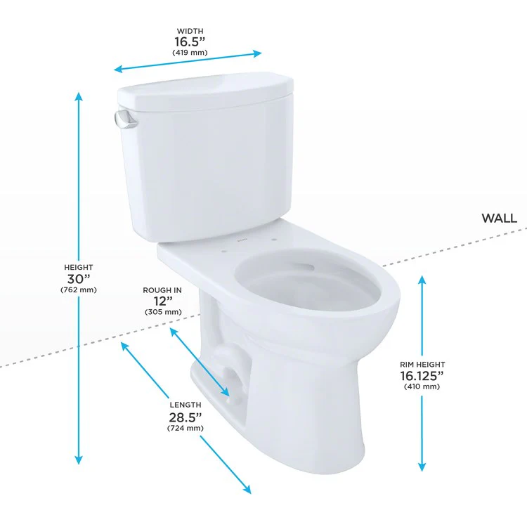 Drake II Elongated Close Coupled Two-Piece Toilet - Frankwebs