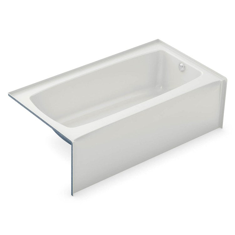 Tub 60 x 32 x 16 Inch with Flange Right Drain White AcrylX - Frankwebs