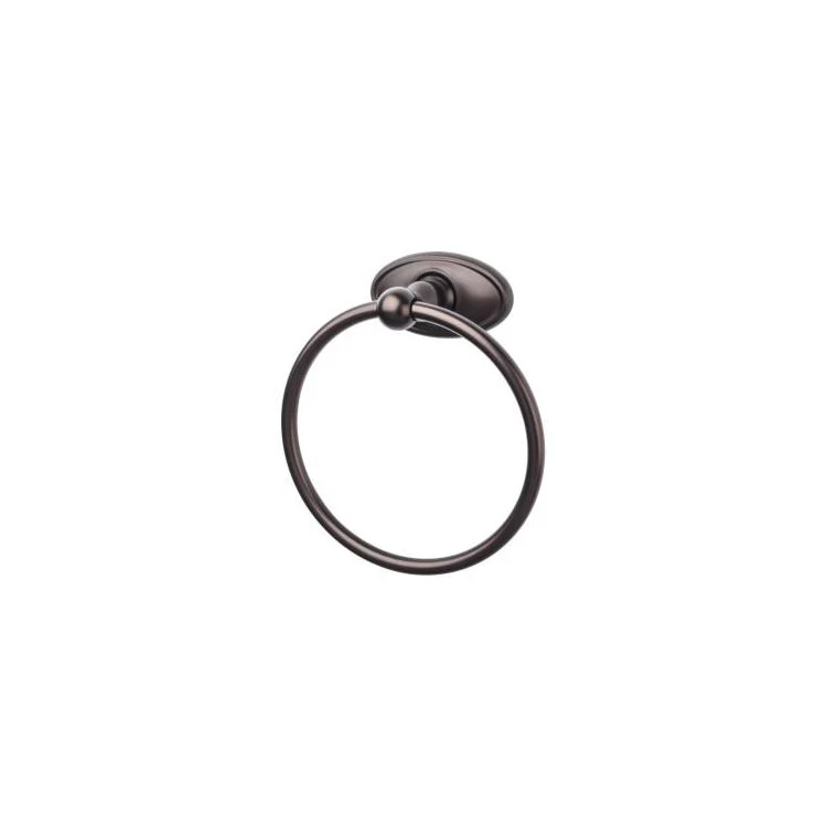 Edwardian Towel Ring with Oval Backplate - Antique Pewter - Frankwebs
