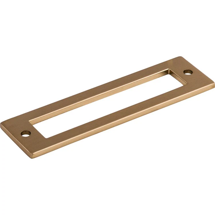 Pull Backplate Lynwood Hollin Rectangle Honey Bronze 3-3/4 Inch 2 Hole Zinc Alloy - Frankwebs