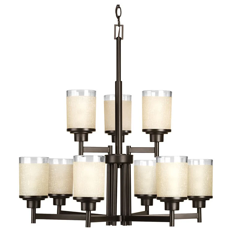 Alexa Nine-Light, Two-Tier Chandelier - Frankwebs