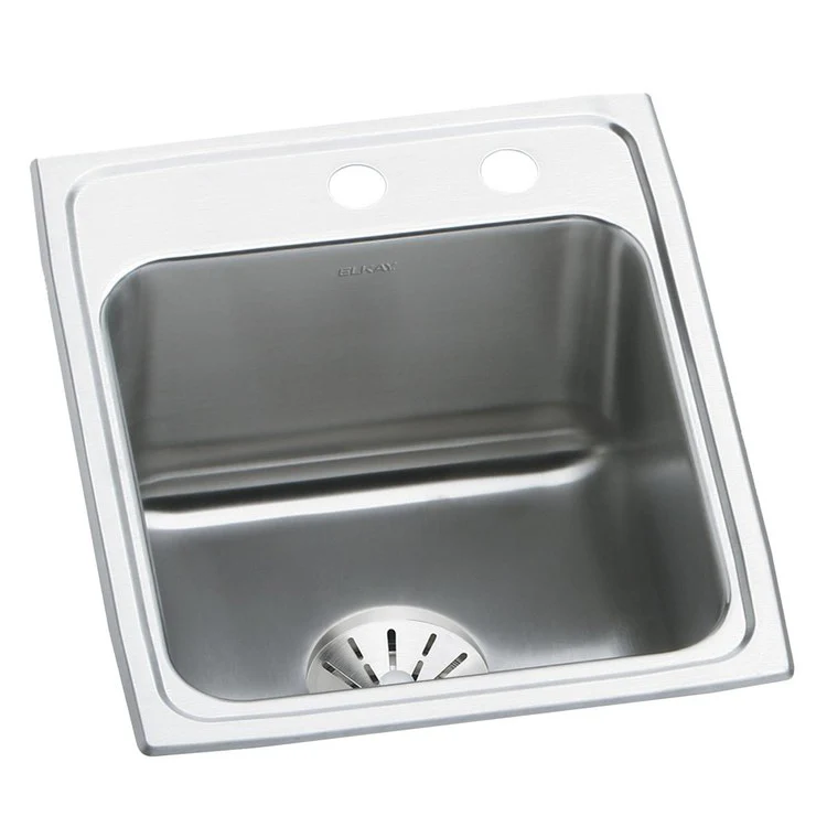 Kitchen Sink Lustertone Classic 17 x 22 Inch Single Bowl with Perfect Drain MR2 Hole Lustrous Satin Drop-In - Frankwebs
