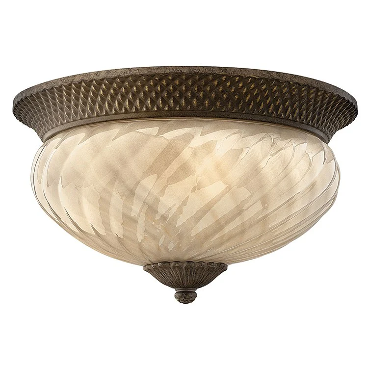 Plantation Three-Light Flush Mount Ceiling Light - Frankwebs