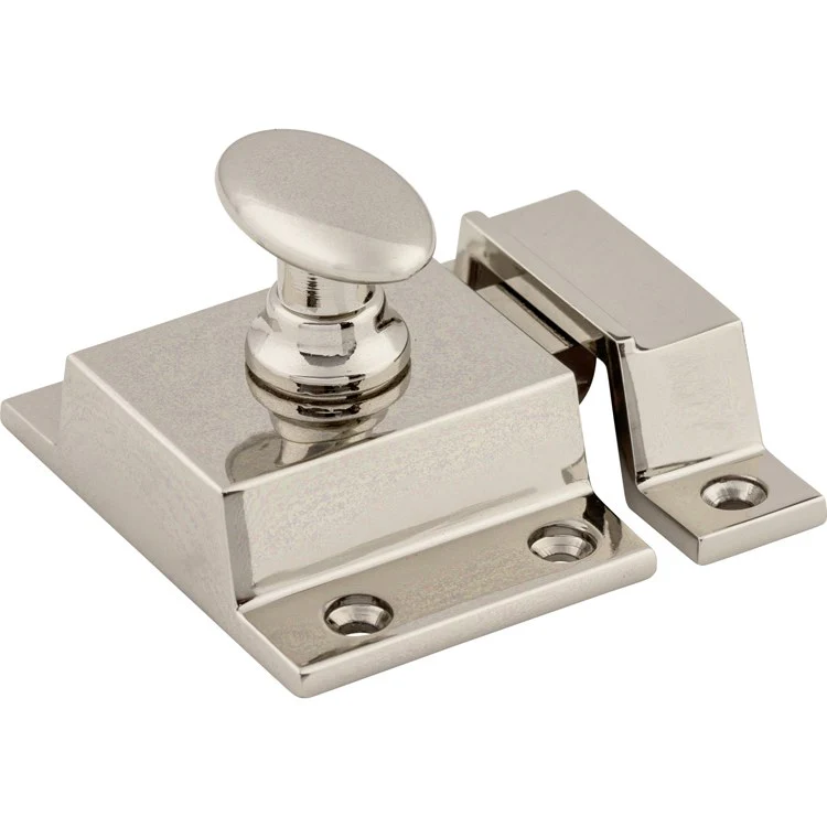 Door Latch Additions Cabinet Polished Nickel 2 x 2 x 1/2 Inch Zinc Alloy - Frankwebs