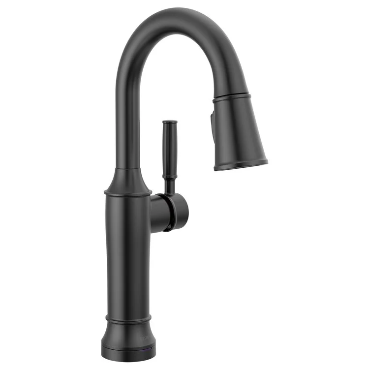 Bar Faucet Renaldi Prep 1 Lever ADA CALGreen Matte Black Touch2O with Touchless/MagnaTite Docking/VoiceIQ Compatible 1.8 Gallons per Minute - Frankwebs