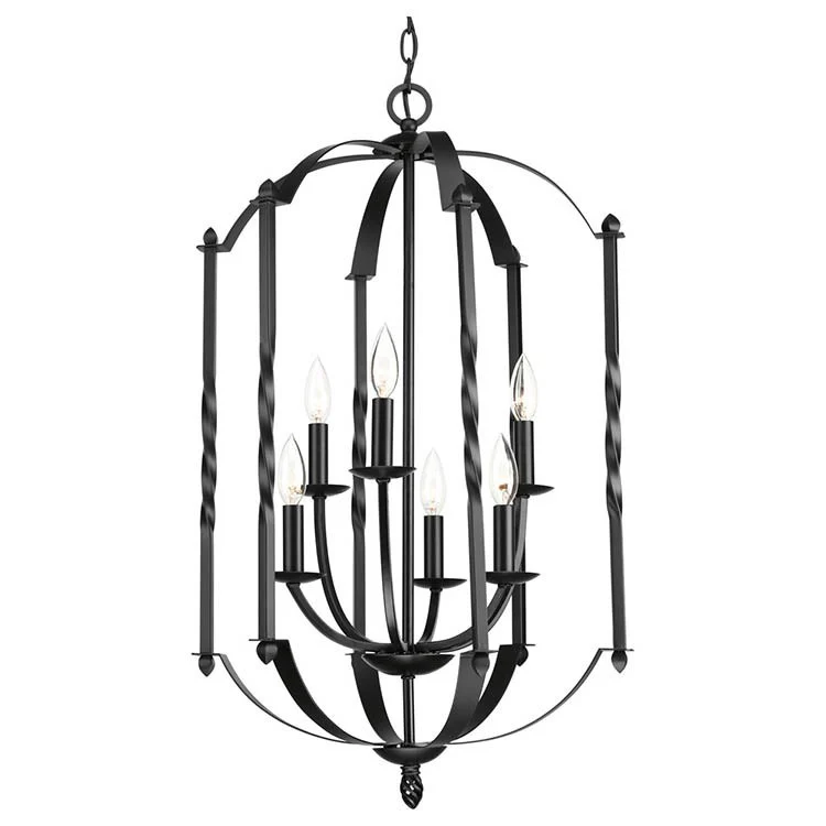 Greyson Six-Light, Two-Tier Foyer Pendant - Frankwebs
