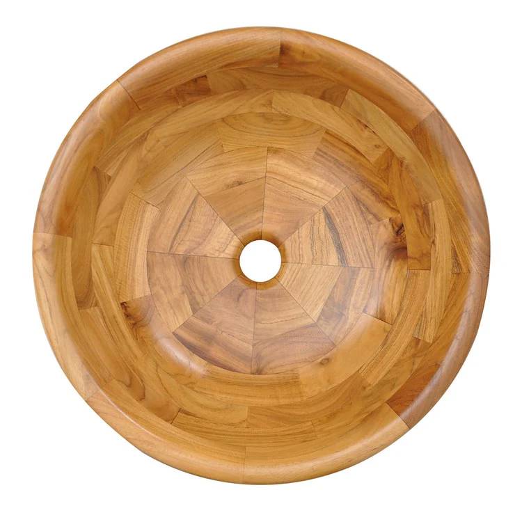 Vessel Cocora Above Counter 17-1/8 Inch Teak Natural Wood - Frankwebs