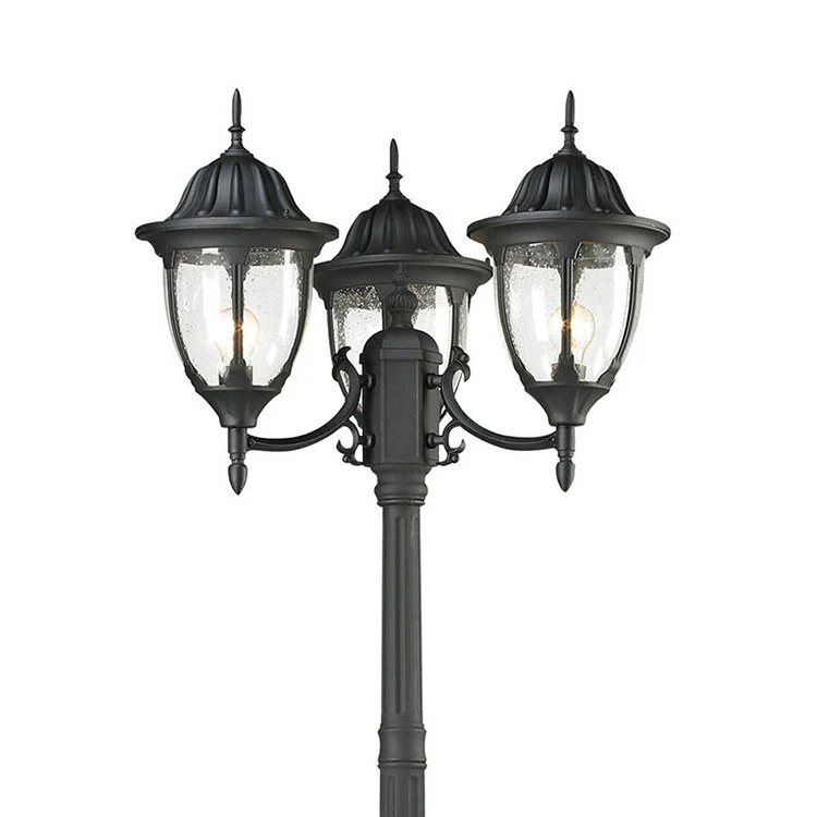 Central Square Three-Light Outdoor Post Lamp - Frankwebs