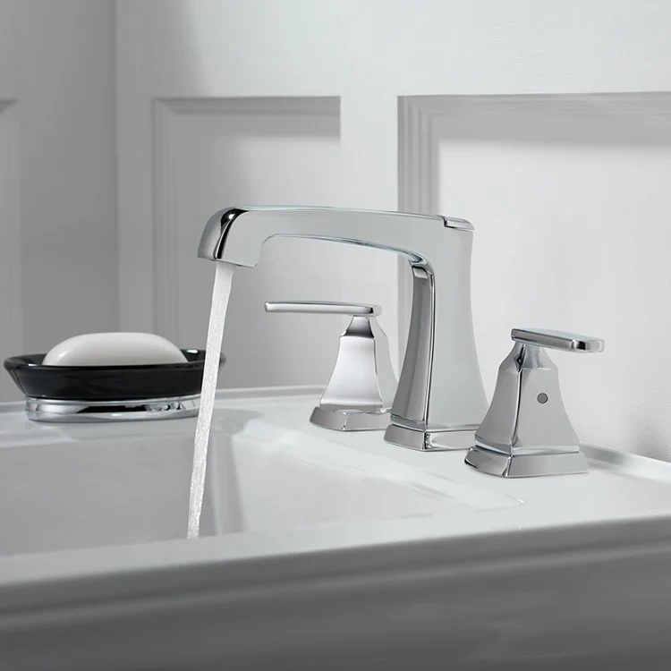Ashlyn Two Handle Widespread Bathroom Faucet with Pop-Up Drain - Frankwebs