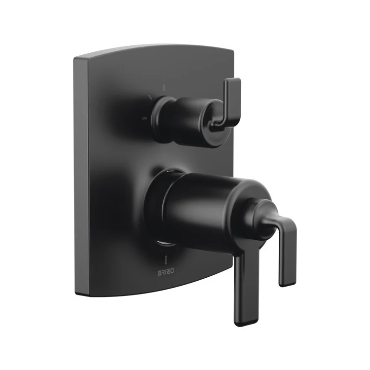 Diverter Trim Kintsu TempAssure Thermostatic Valve with Integrated 3 Function Matte Black 2 Less Handle ADA - Frankwebs