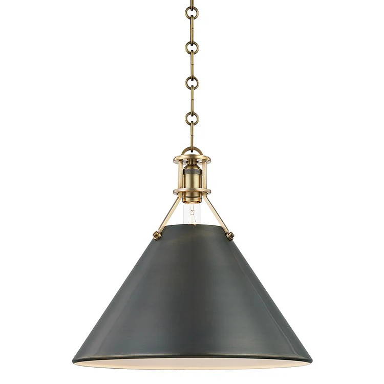 Metal No.2 Single-Light Large Pendant by Mark D. Sikes - Frankwebs