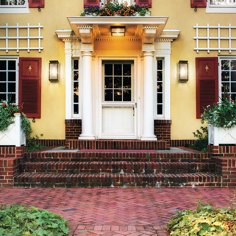 Manningham Two-Light Outdoor Flush Mount Ceiling Fixture - Frankwebs