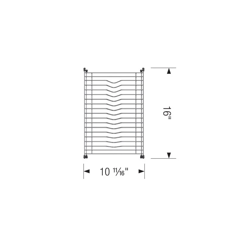 Dish Rack Diamond Floating Stainless Steel for 50/50 Sink 16 Inch - Frankwebs