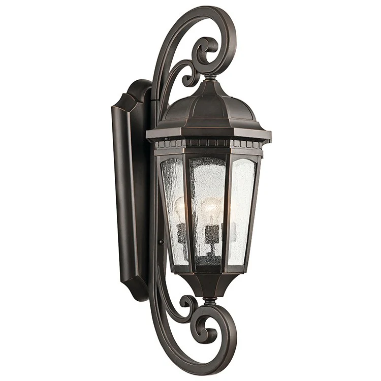 Courtyard Three-Light Outdoor Wall Lantern - Frankwebs
