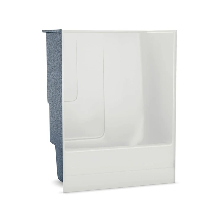 Tub and Shower Module 59-7/8 x 31 x 74 Inch Fiberglass Right White - Frankwebs