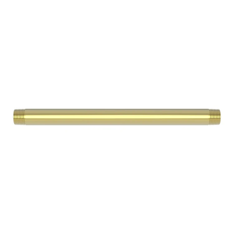 Shower Arm Polished Brass Uncoated Living 8 Inch 1/2