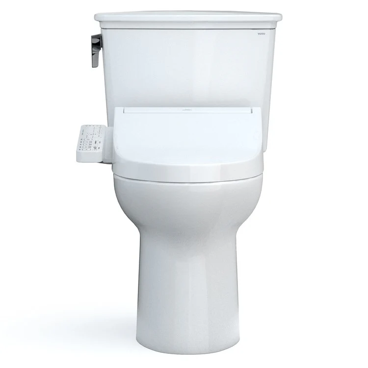 Toilet Drake 2 Pieces Cotton Elongated 29-1/2 Inch 1.28 Gallons per Flush Left Hand Chrome Washlet+ C2 - Frankwebs