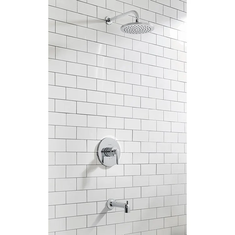 Studio S Pressure Balance Tub/Shower Valve Trim with Cartridge and Water-Saving Shower Head - Frankwebs