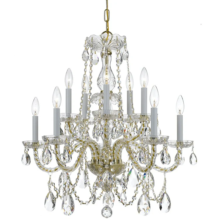 Traditional Crystal Ten-Light Chandelier - Frankwebs