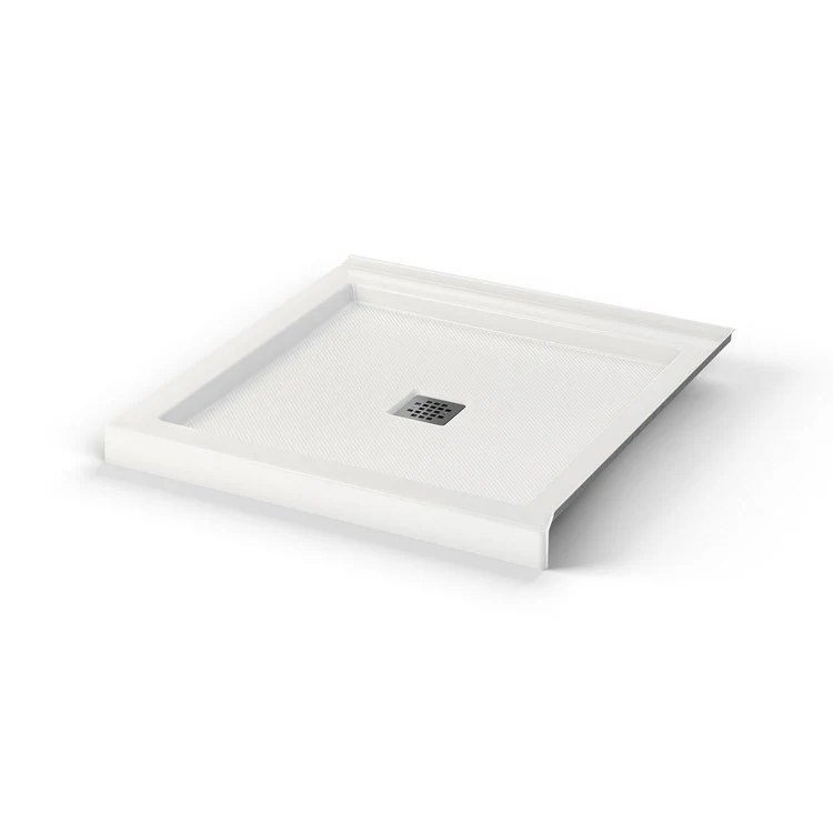 Shower Base B3 Corner Left or Right Stabili-T Square Drain White 36 x 36 Inch Acrylic - Frankwebs