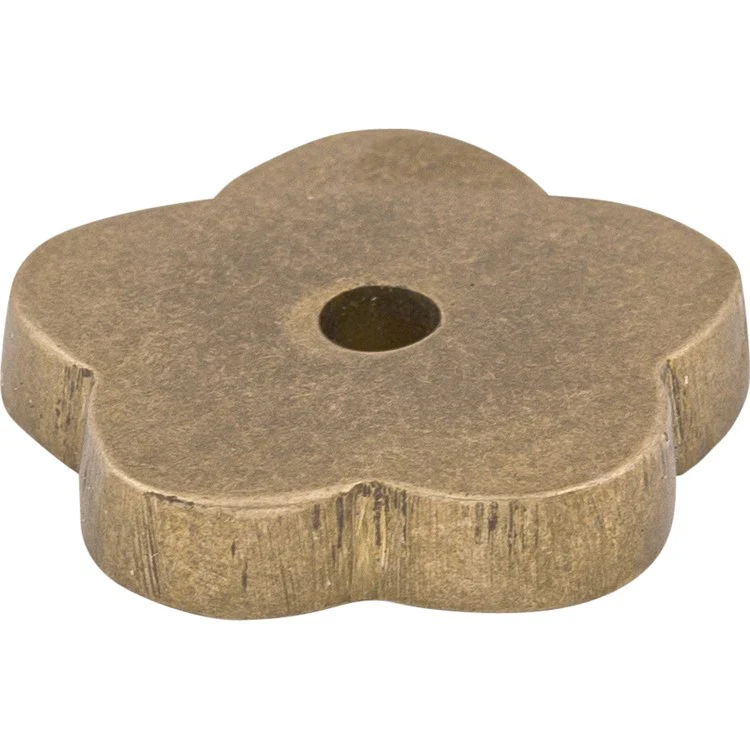 Knob Backplate Aspen Flower Light Bronze 1 Inch 1 Hole Bronze - Frankwebs