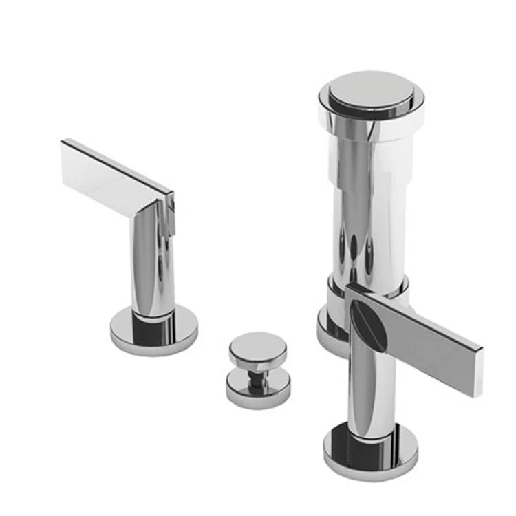 Bidet Faucet Priya 8 to 16 Inch Spread 2 Lever ADA Midnight Chrome - Frankwebs