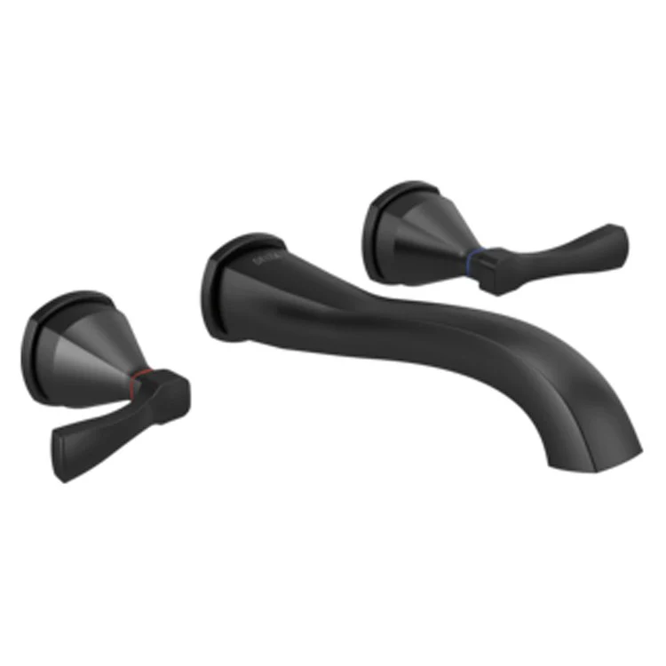 Lavatory Trim Stryke 2 Lever Matte Black ADA Rigid Does Not Swivel - Frankwebs