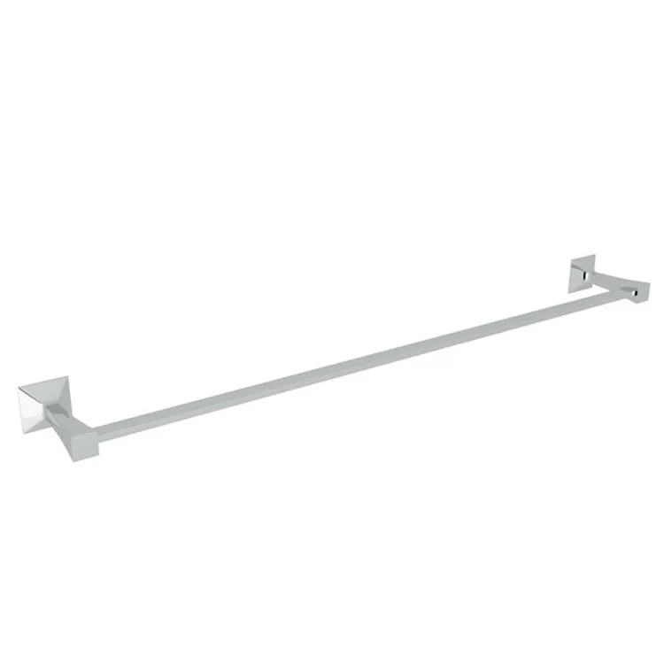 Towel Bar Vincent 24 Inch Single Polished Chrome Brass/Zinc 3-11/32 Inch - Frankwebs