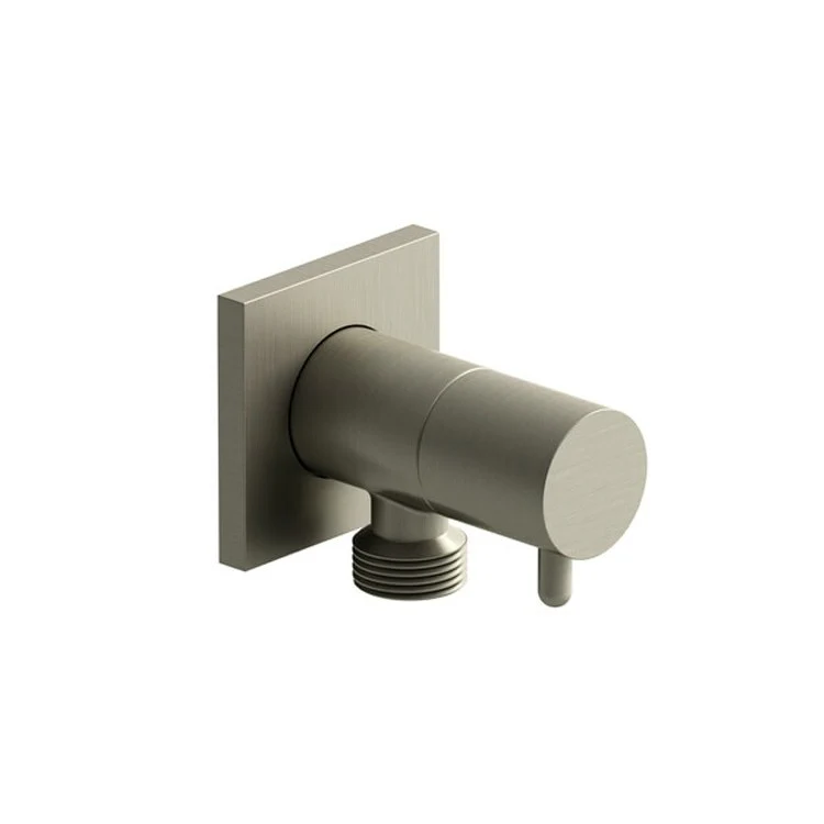 Handshower Elbow Outlet with Shut-Off Valve and Integrated Volume 90 Degree Brass Chrome 1/2 Inch 2-3/4 Inch 2 Inch - Frankwebs