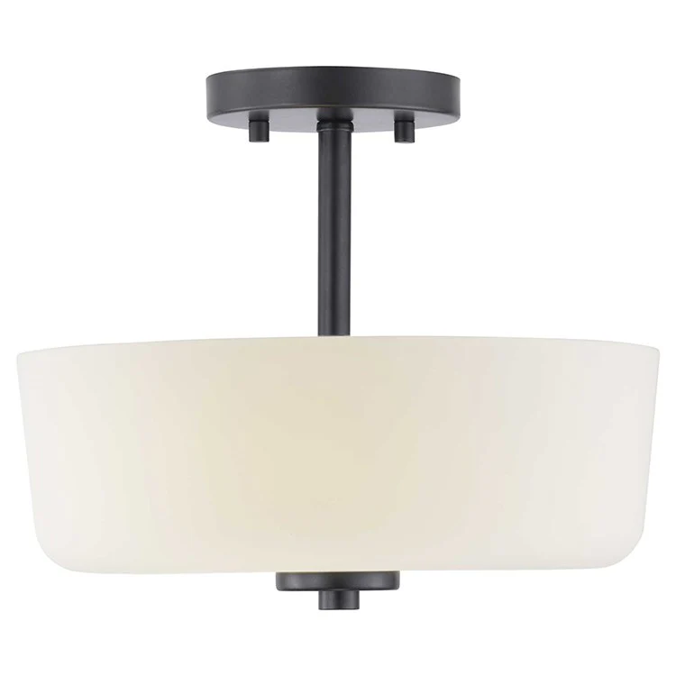 Tobin Two-Light Convertible Semi-Flush Mount Ceiling Fixture/Pendant - Frankwebs