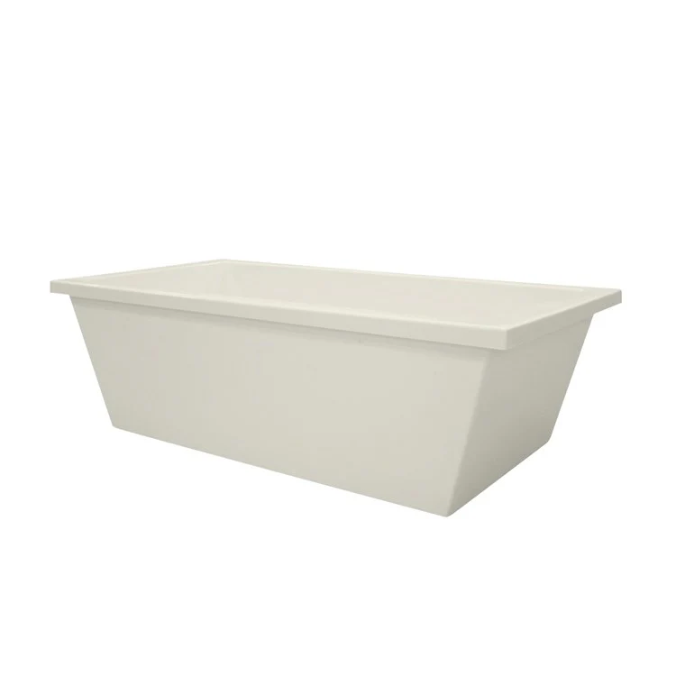 Soaking Tub Designer Collection Cheyenne 72 x 36 Inch Freestanding Tub Only Center Bone Acrylic - Frankwebs