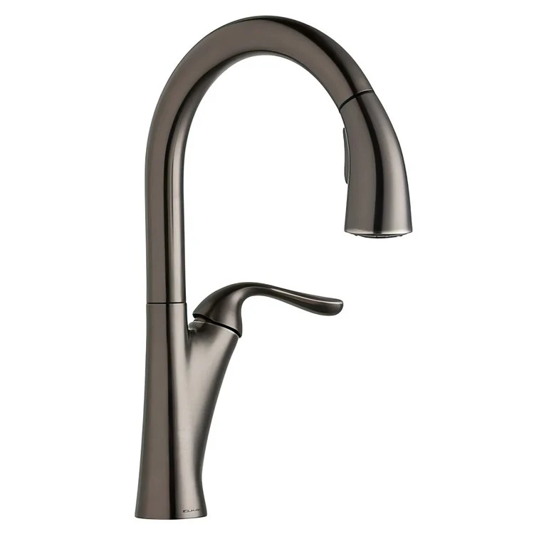Kitchen Faucet Harmony Deck Mount 1 Forward Only Lever ADA Lustrous Steel Pull Down Spray 1 Hole Spout Height 14-7/8 Inch - Frankwebs