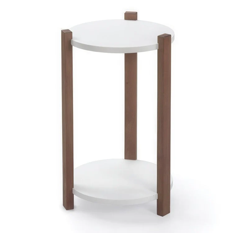 Side Table SculptureStone Matte White - Frankwebs