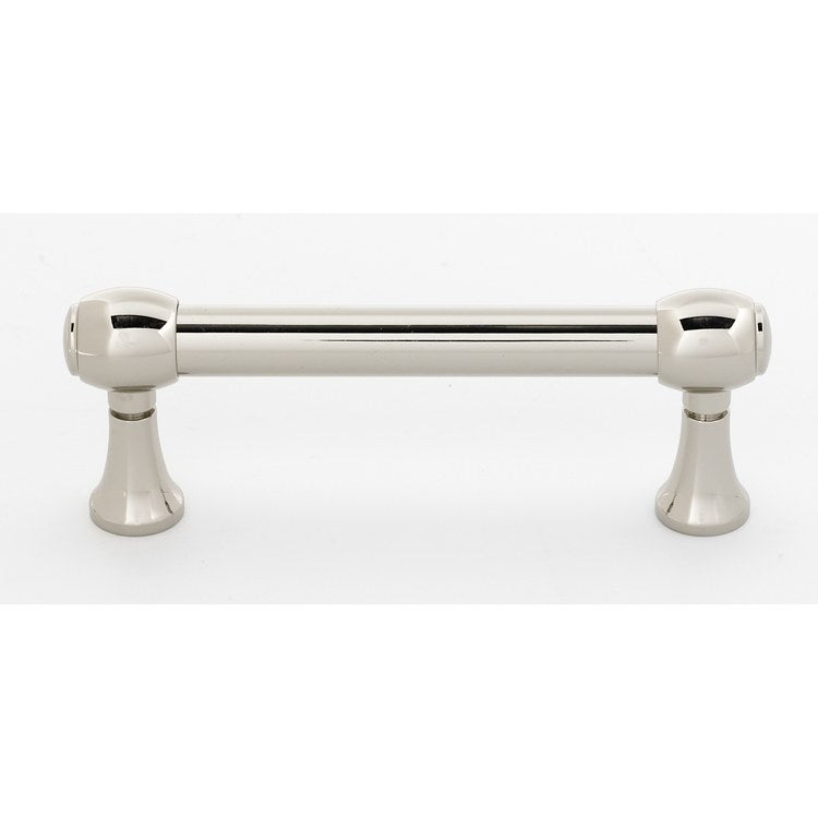 Pull Royale Polished Nickel Brass 3 Inch 3-3/4 Inch 1-1/4 Inch - Frankwebs