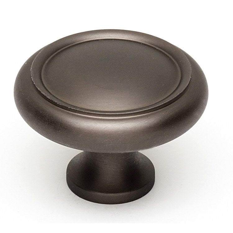 Knob V Collection Round Matte Black Brass 1-1/2 Inch 1 Inch 11/16 Inch - Frankwebs